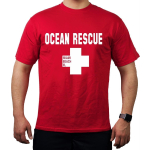 T-Shirt red, Miami Beach Ocean Rescue