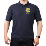 CHICAGO FIRE Dept. Battalion 25, yellow, old emblem, blu navy Polo