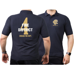CHICAGO FIRE Dept. Fire District 4, gold, old emblem,...