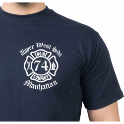 T-Shirt marin, New York City Fire Dept. THE LOST WORLD -...