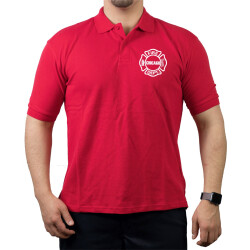 CHICAGO FIRE Dept. Standard, Logo on front, red Polo