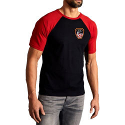 T-Shirt black/red, New York City Fire Dept. Emblem on front
