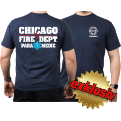 CHICAGO FIRE Dept. Paramedic Cardio/Star of Life, navy...