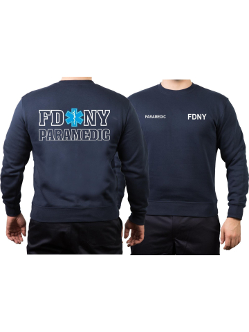 Sweat navy, New York City Fire Dept. Paramedic, Star of Life