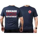 CHICAGO FIRE Dept. Standard white/red, marin T-Shirt