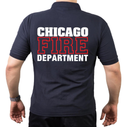 CHICAGO FIRE Dept. Standard white/red, navy Polo