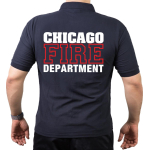 CHICAGO FIRE Dept. Standard white/red, navy Polo