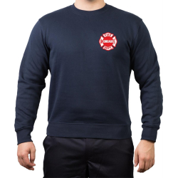 CHICAGO FIRE Dept. Standard, white/red, marin Sweat