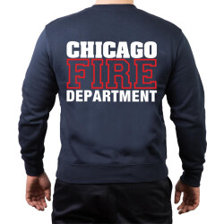 CHICAGO FIRE Dept. Standard, white/red, azul marino Sweat