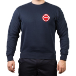 CHICAGO FIRE Dept. Standard, white/red, marin Sweat
