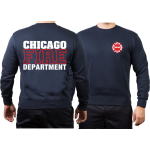 CHICAGO FIRE Dept. Standard, white/red, marin Sweat