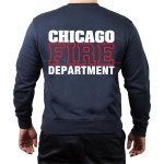 CHICAGO FIRE Dept. Standard, white/red, azul marino Sweat