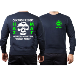 CHICAGO FIRE Dept. HAZ MAT Incident Team, green, blu navy...