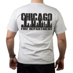 CHICAGO FIRE Dept. Skyline black, ash T-Shirt