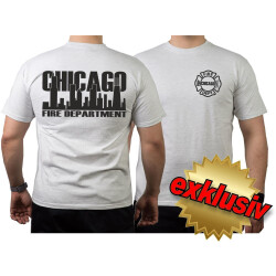 CHICAGO FIRE Dept. Skyline noir, ash T-Shirt, XXL