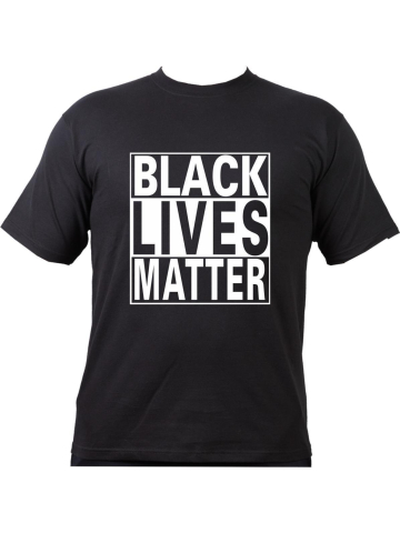 T-Shirt noir, noir LIVES MATTER