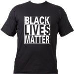 T-Shirt negro, negro LIVES MATTER
