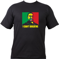 T-Shirt nero, George Floyd - I Cant Breathe (greern -...