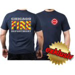CHICAGO FIRE Dept. (rot-gelb-Schraffur), navy T-Shirt