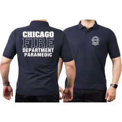 CHICAGO FIRE Dept. PARAMEDIC, navy Polo