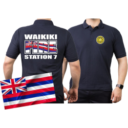 Polo marin, WAIKIKI FIRE - Station 7, Honolulu.(Hawaii)
