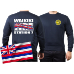 Sweat navy, WAIKIKI FIRE Station 7, Honolulu (Hawaii)