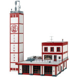 Bausatz 1:87 Feuerwehrhaus mit Schlauchturm, 3ständig, 407 Teile