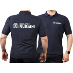 Polo azul marino, Berliner Feuerwehr+ Logo (Einzelstück)