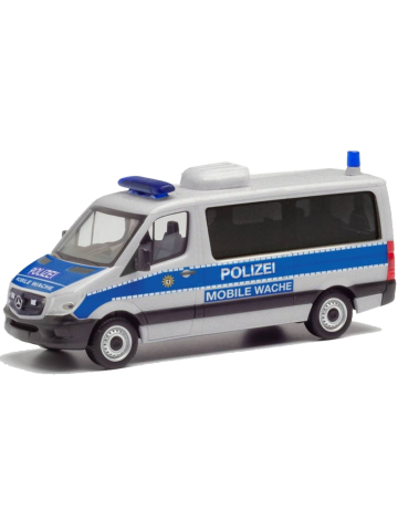 Modello di automobile 1:87 MB Sprinter 13 Mobile Wache, Polizei Berlnel (BER)