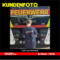 Sweat navy, FEUERWEHR silber mit rotem Streifen (XS-3XL)