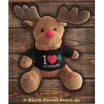 nero-Forest-Hirsch "I Love nerowald" (Plüschtiier sitzend 26 cm hoch)