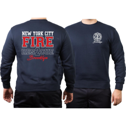 Sweat azul marino, New York City FIRE RES 2 CUE, Brooklyn