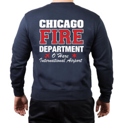 CHICAGO FIRE Dept. ARFF Chicago O-Hare, azul marino Sweat