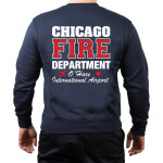CHICAGO FIRE Dept. ARFF Chicago O-Hare, navy Sweat