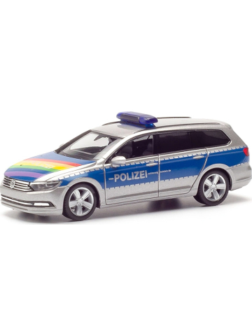 Modèle de voiture 1:87 VW Passat Variant "Polizei Lübeck/Regenbogen"