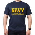 T-Shirt marin, marin , dans God We Trust - All Others Will Be Wrecked