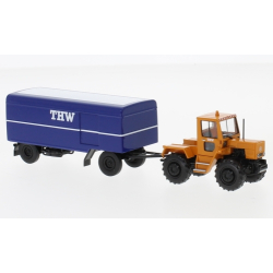 Auto modelo 1:87 MB Trac con Anh&auml;nger, THW