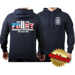 Hoodie navy, 2001-2021 REMEMBER THE BRAVEST 20 years XL