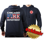 CHICAGO FIRE Dept. Flag-Edition, blu navy Hoodie