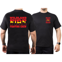 T-Shirt black, Wildland Fire Fighting Crew