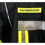 Klettnamen neongelb: FACHBERATER 12,5 x 2,5 cm
