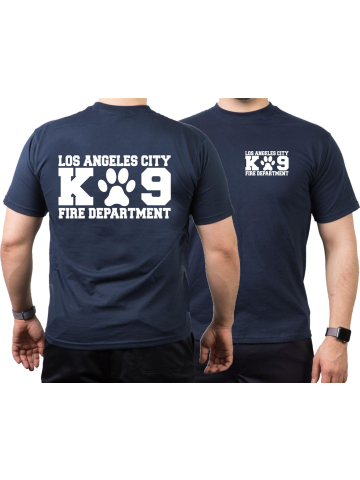 T-Shirt navy, Los Angeles City Fire Department, K9 Unit