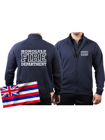 Sweatjacke navy, Honolulu Fire Dept. (Hawaii), work