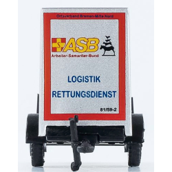 Modell 1:87 Anhänger, ASB Logistik RD, ASB Bremen (BRE)