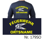 Sweat font "FL2" FF and place-name in neonyellow and flames in red