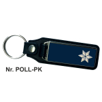 Schlüsselanhänger XL mit Leder Polizeikommissar/in (PK/PKin)