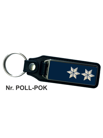 Schlüsselanhänger XL mit Leder Polizeioberkommissar/in (POK/POKin)