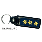 Schlüsselanhänger XL mit Leder Polizeidirektor/Polizeidirektorin (PD/PDin)