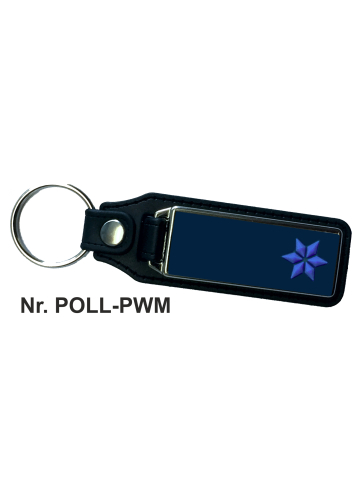 Schlüsselanhänger XL mit Leder Polizeiwachtmeister/in (PWM/PWMin), oder Polizeimeisteranwärt/in