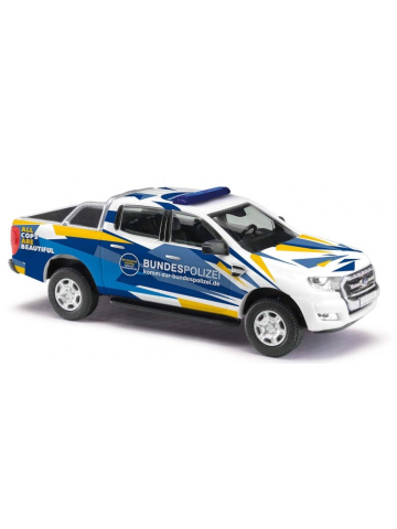 Modell 1:87 Ford Ranger Doppelkabine mit Bügel + Abdeckung, Bundespolizei